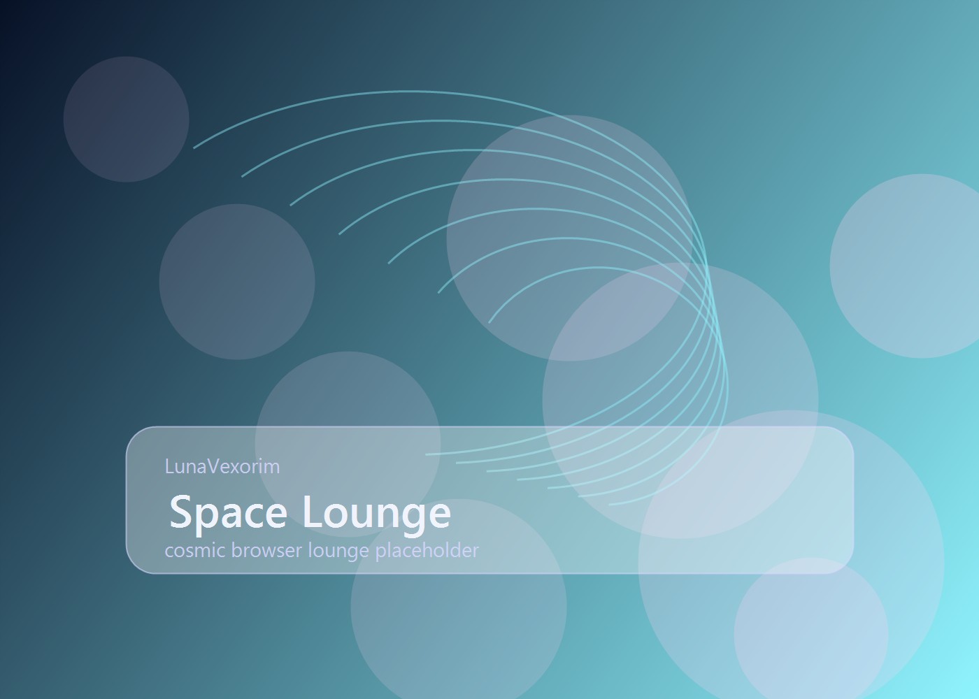 A futuristic moonlit lounge with glowing browser game stations and deep space windows